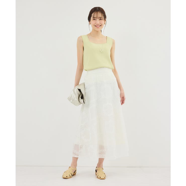 スクエアネックニットタンクトップ | ROPE' PICNIC | 詳細画像26 