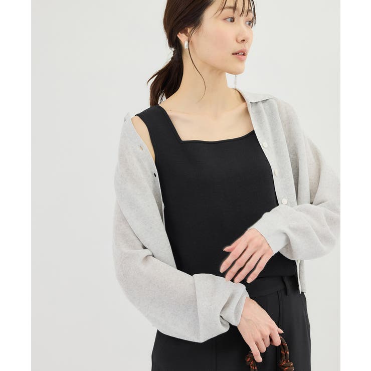 スクエアネックニットタンクトップ | ROPE' PICNIC | 詳細画像5 