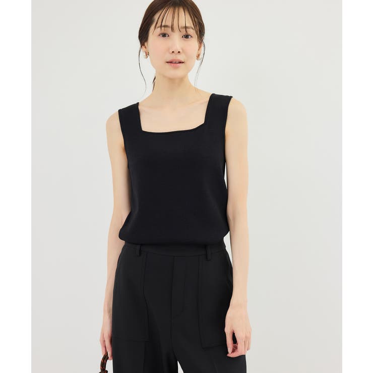 スクエアネックニットタンクトップ | ROPE' PICNIC | 詳細画像6 