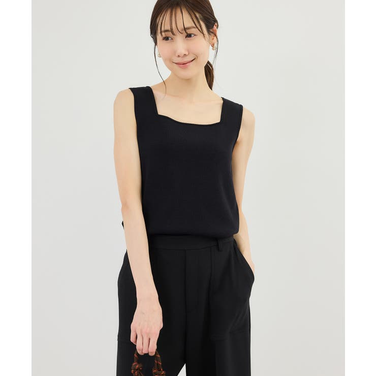 スクエアネックニットタンクトップ | ROPE' PICNIC | 詳細画像7 
