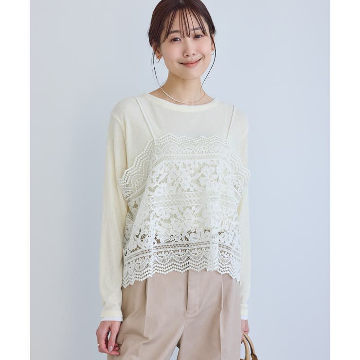 ケミカルレースビスチェ | ROPE' PICNIC | 詳細画像10 