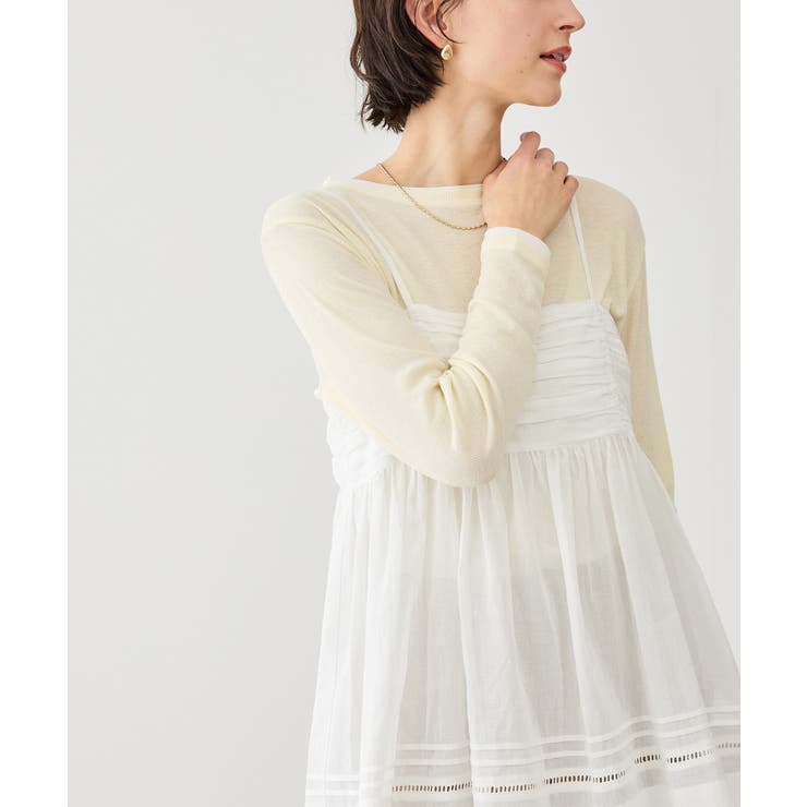 お着軽シャツシリーズ シアーレイヤードキャミソールブラウス/接触冷感・通気性 | ROPE' PICNIC | 詳細画像17 