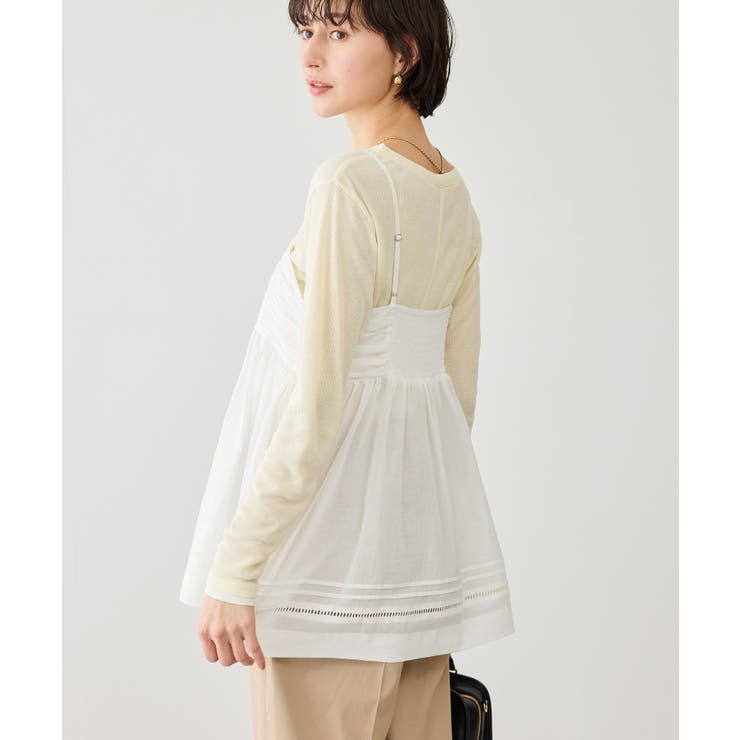 お着軽シャツシリーズ シアーレイヤードキャミソールブラウス/接触冷感・通気性 | ROPE' PICNIC | 詳細画像19 