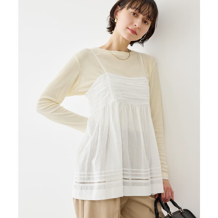 お着軽シャツシリーズ シアーレイヤードキャミソールブラウス/接触冷感・通気性 | ROPE' PICNIC | 詳細画像21 