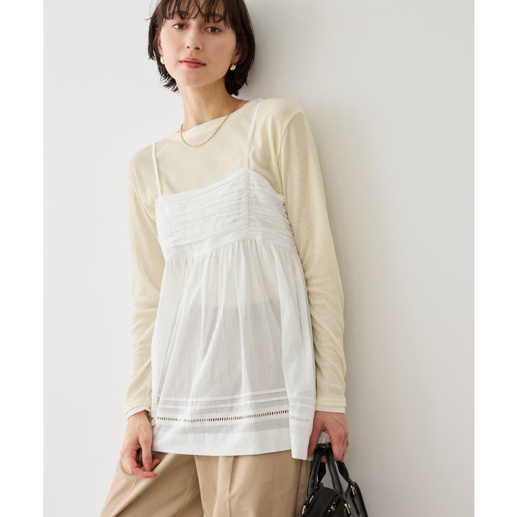 お着軽シャツシリーズ シアーレイヤードキャミソールブラウス/接触冷感・通気性 | ROPE' PICNIC | 詳細画像23 