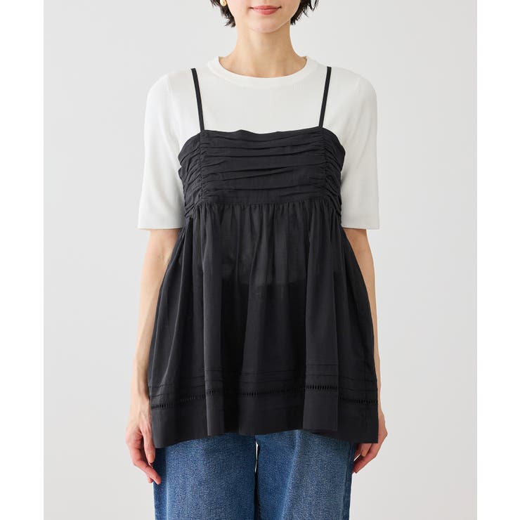 お着軽シャツシリーズ シアーレイヤードキャミソールブラウス/接触冷感・通気性 | ROPE' PICNIC | 詳細画像28 