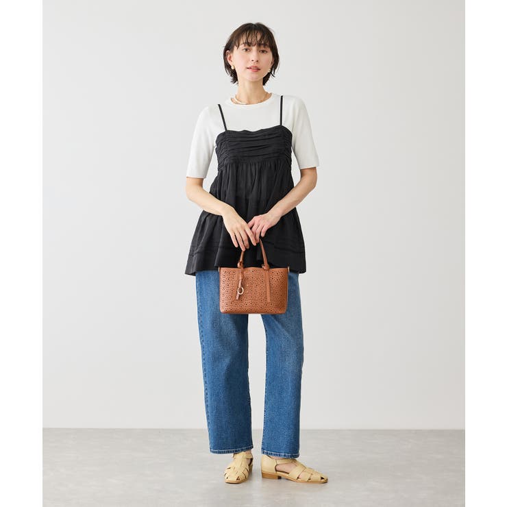 お着軽シャツシリーズ シアーレイヤードキャミソールブラウス/接触冷感・通気性 | ROPE' PICNIC | 詳細画像4 