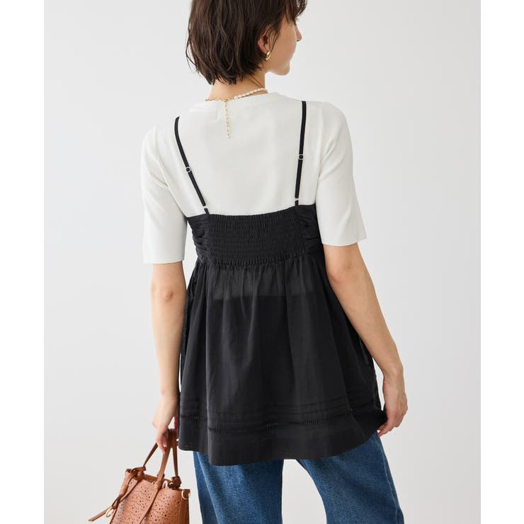 お着軽シャツシリーズ シアーレイヤードキャミソールブラウス/接触冷感・通気性 | ROPE' PICNIC | 詳細画像8 