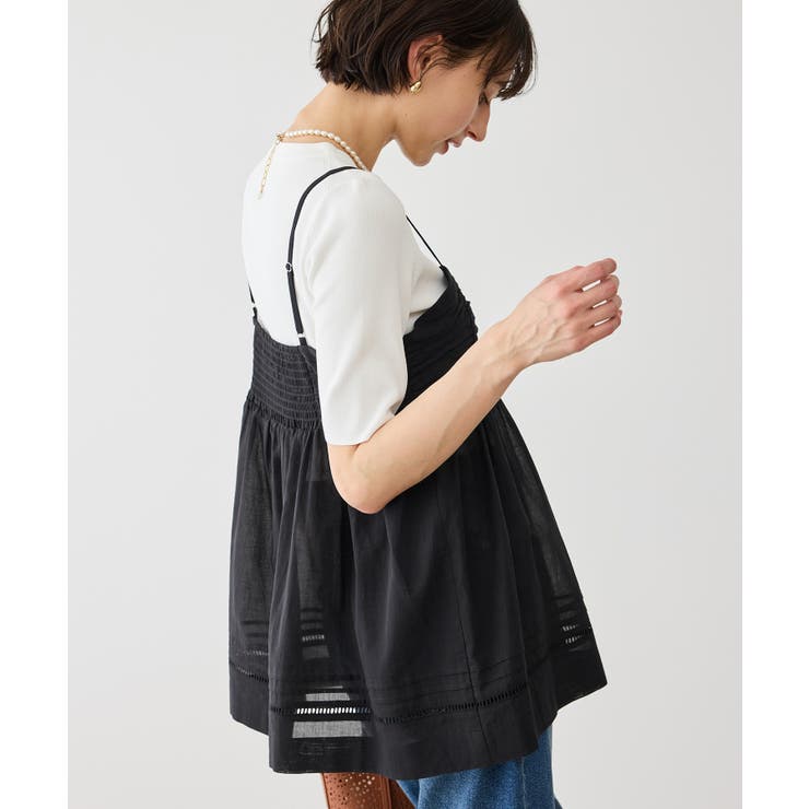 お着軽シャツシリーズ シアーレイヤードキャミソールブラウス/接触冷感・通気性 | ROPE' PICNIC | 詳細画像9 