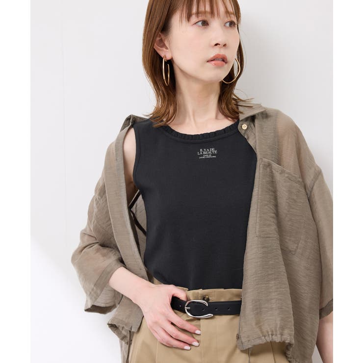 襟フリルタンクトップ | ROPE' PICNIC | 詳細画像10 