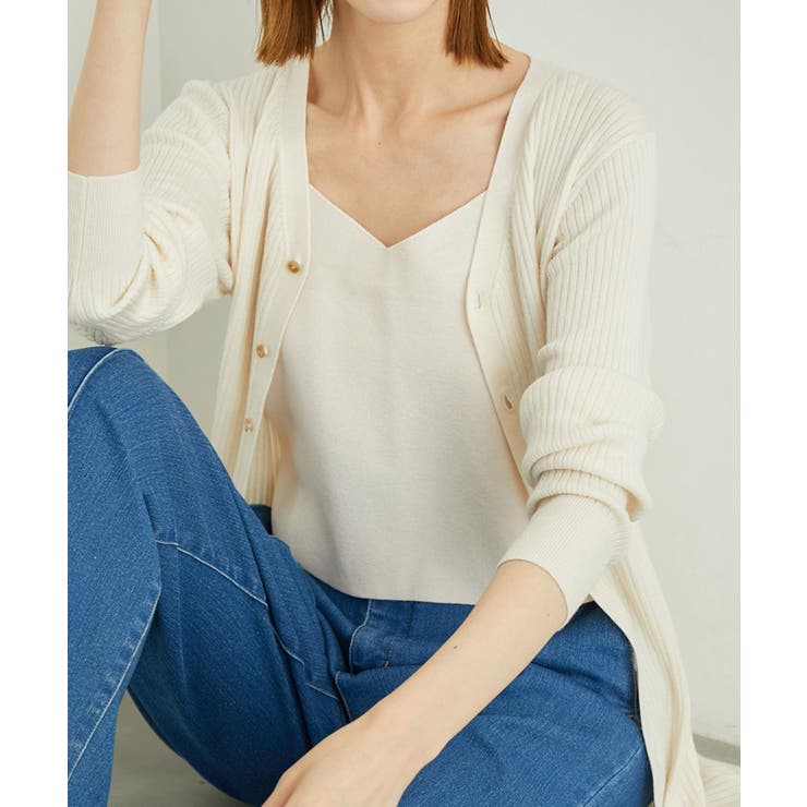 オフホワイト(15) | 総針ニットキャミソール | ROPE' PICNIC