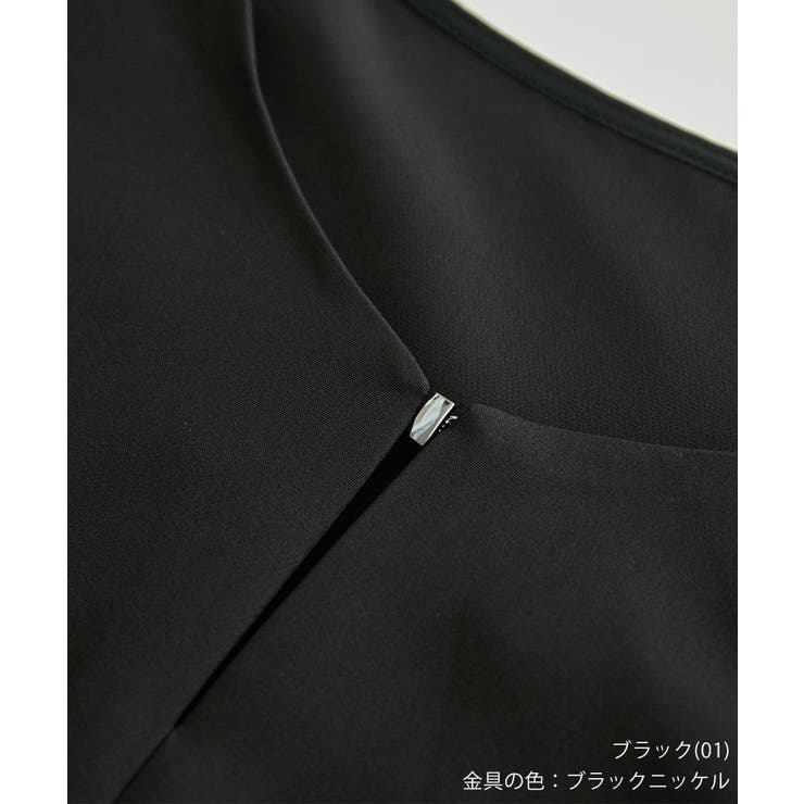 セットアップ対応 フロントホックハーフスリーブブラウス | ROPE' PICNIC | 詳細画像30 