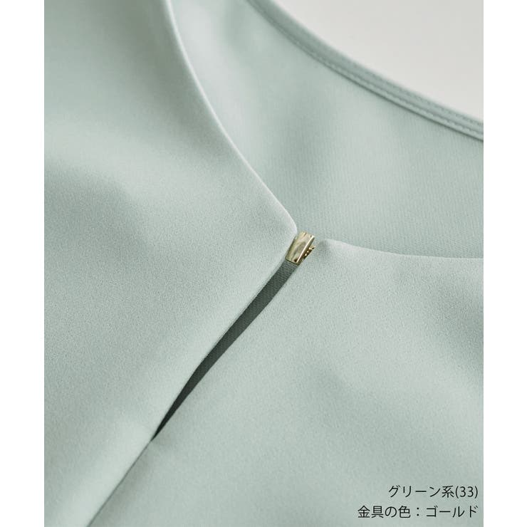 セットアップ対応 フロントホックハーフスリーブブラウス | ROPE' PICNIC | 詳細画像33 
