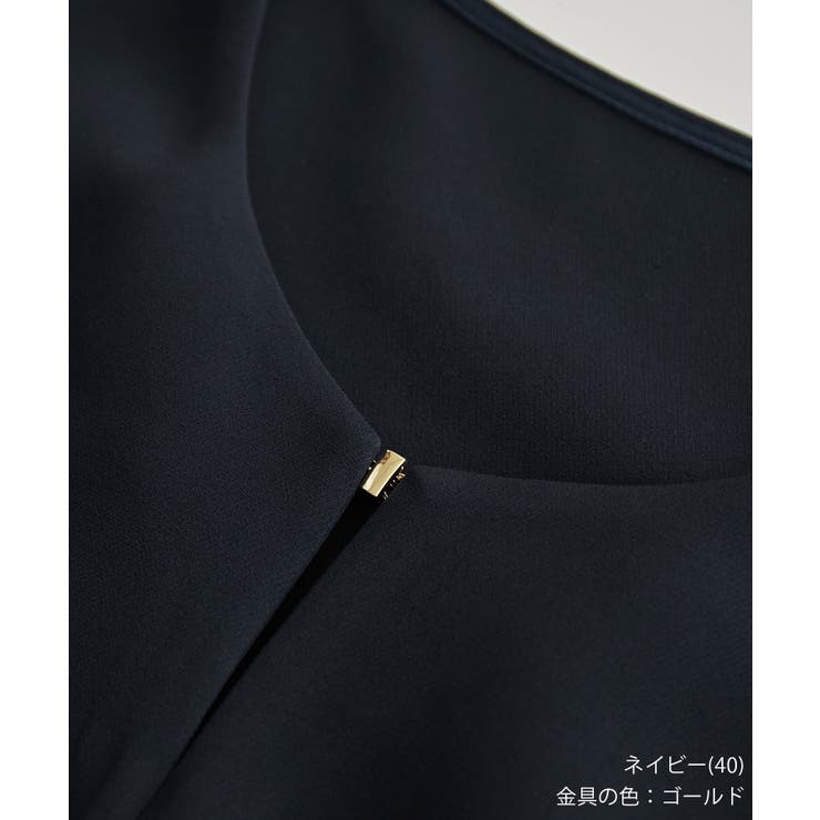セットアップ対応 フロントホックハーフスリーブブラウス | ROPE' PICNIC | 詳細画像34 