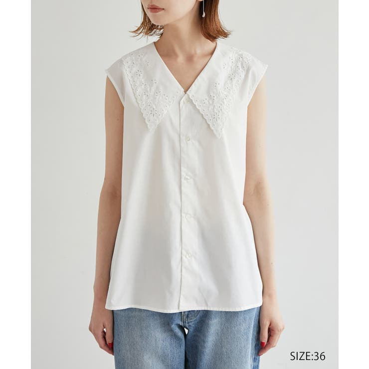 リンクコーデ/刺繍襟ブラウス | ROPE' PICNIC | 詳細画像2 