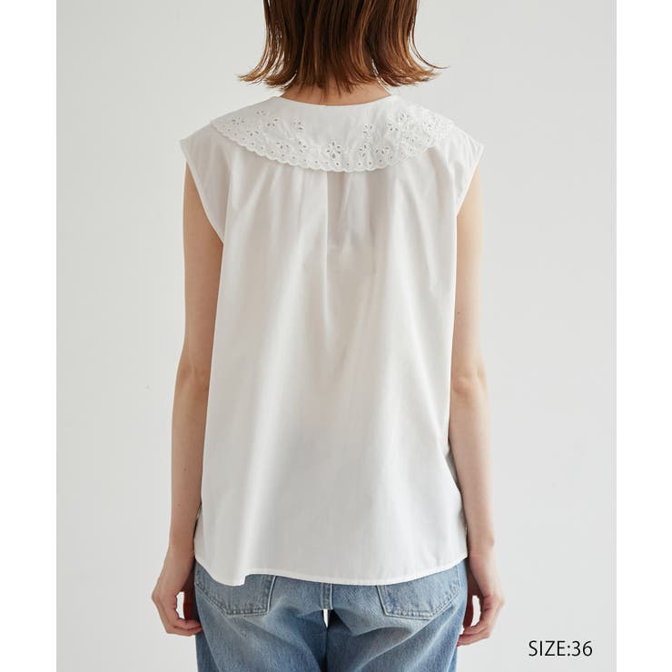 リンクコーデ/刺繍襟ブラウス | ROPE' PICNIC | 詳細画像4 