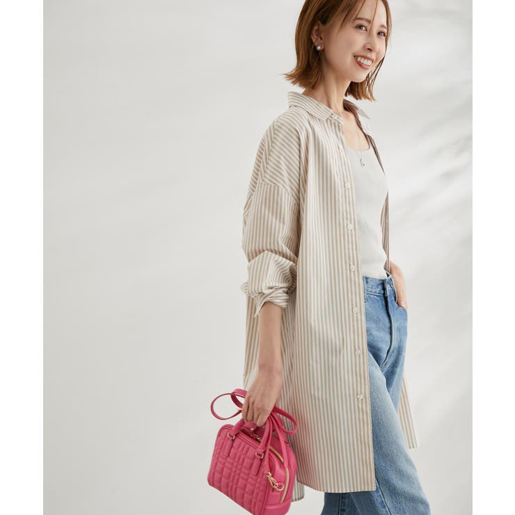 ストライプチュニックシャツ[品番：RPCW0034497]｜ROPE