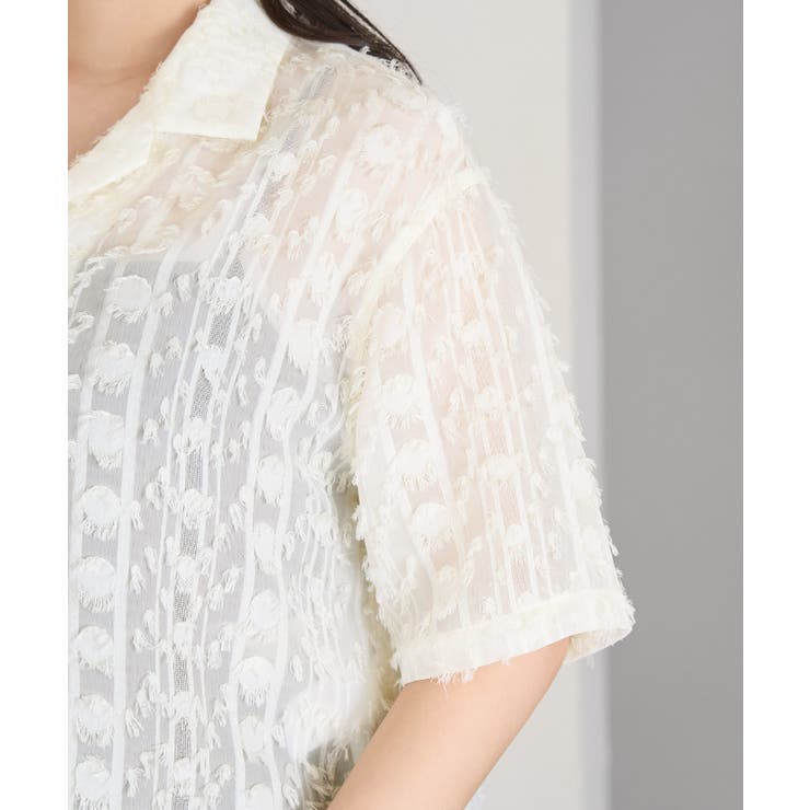 フリンジジャガードシャツ | ROPE' PICNIC | 詳細画像14 