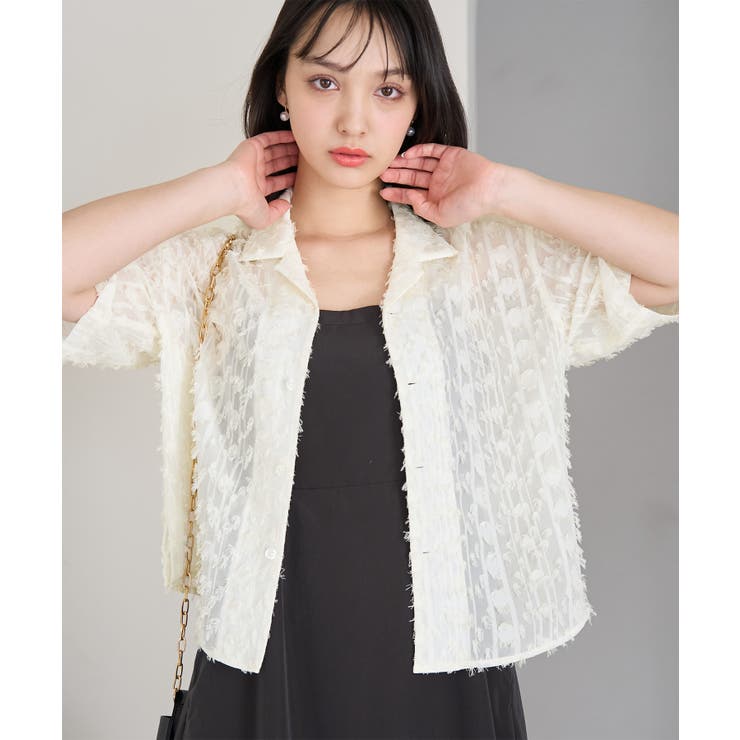 フリンジジャガードシャツ | ROPE' PICNIC | 詳細画像4 