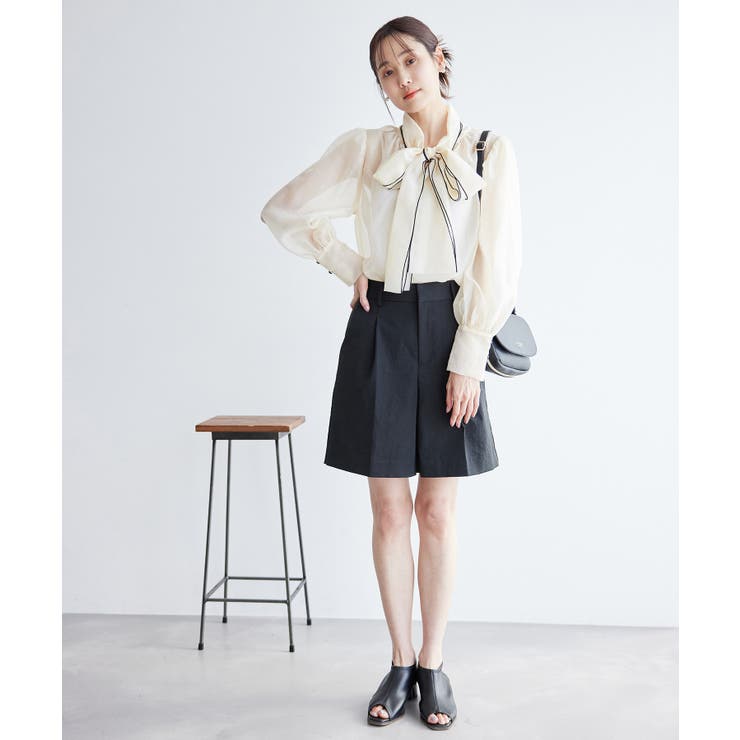 2WAY/配色リボンブラウス | ROPE' PICNIC | 詳細画像4 