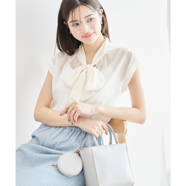 シアーリボンブラウス | ROPE' PICNIC | 詳細画像1 