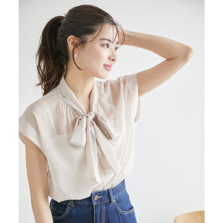 シアーリボンブラウス | ROPE' PICNIC | 詳細画像17 