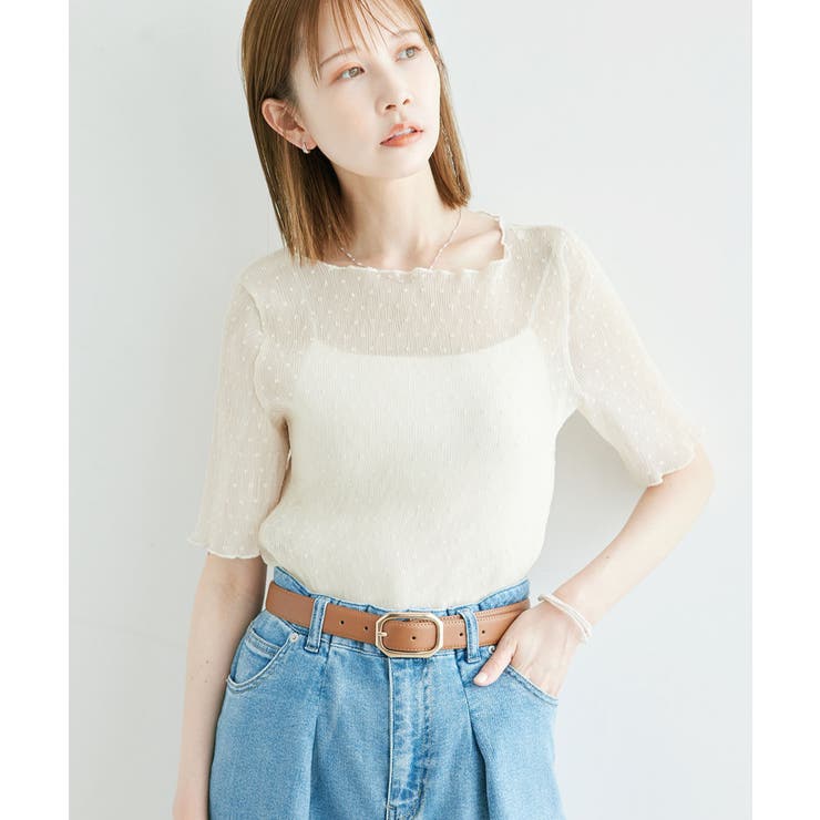 ドットシアーブラウス[品番：RPCW0044384]｜ROPE' PICNIC（ロペ
