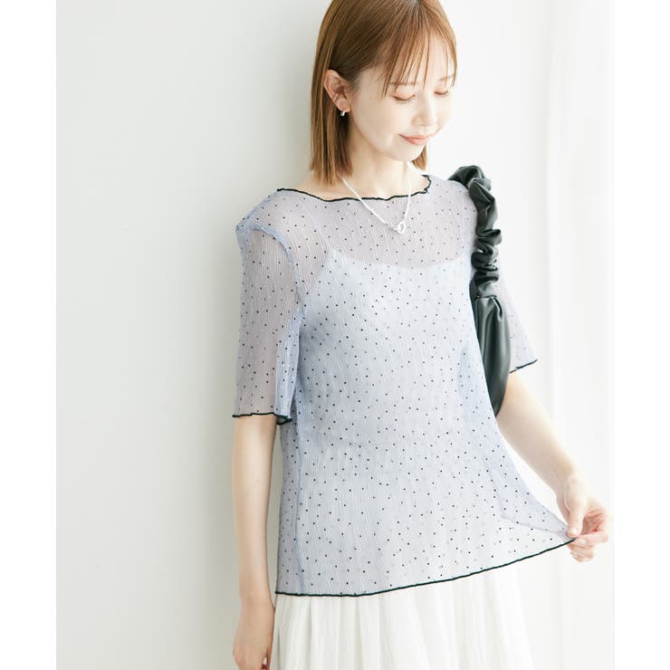 ドットシアーブラウス[品番：RPCW0044384]｜ROPE' PICNIC（ロペ
