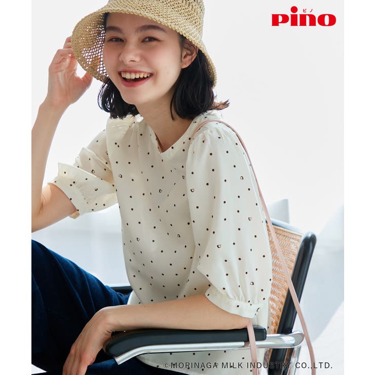 【Pino meets ROPE' PICNIC】Pinoドット柄ブラウス | ROPE' PICNIC | 詳細画像1 
