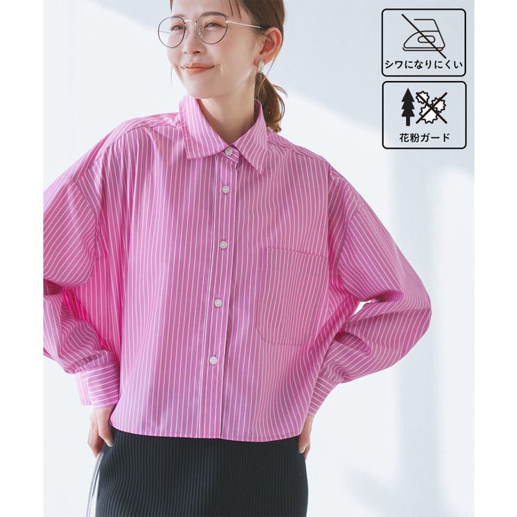 花粉ガード・防シワ/クロップドシャツ | ROPE' PICNIC | 詳細画像1 