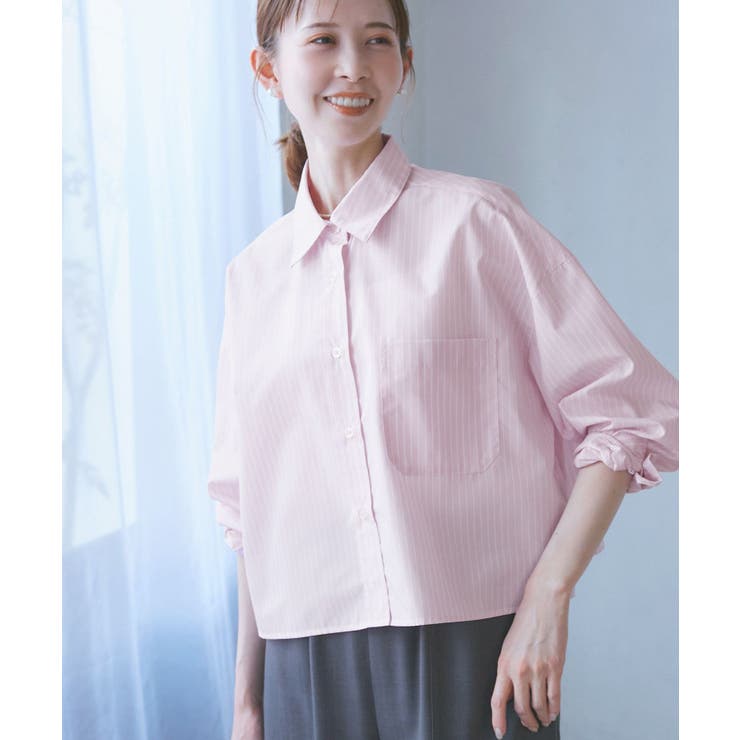 花粉ガード・防シワ/クロップドシャツ | ROPE' PICNIC | 詳細画像17 