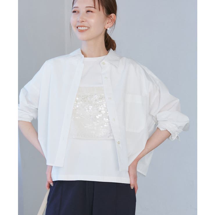 花粉ガード・防シワ/クロップドシャツ | ROPE' PICNIC | 詳細画像5 