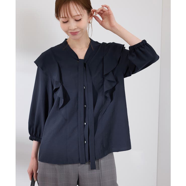 ラッフルリボンデザインシャツ | ROPE' PICNIC | 詳細画像10 