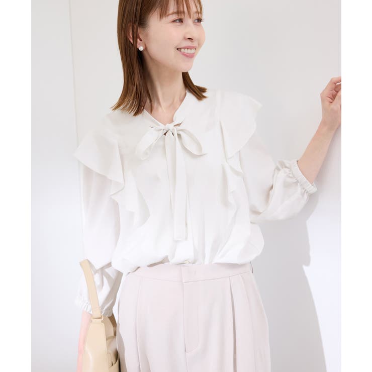 ラッフルリボンデザインシャツ | ROPE' PICNIC | 詳細画像6 