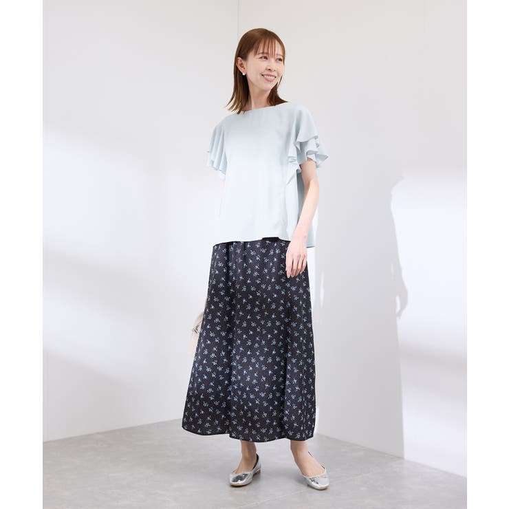 【WEB限定カラー】【UVケア・接触冷感・前後2WAY】フレアスリーブブラウス | ROPE' PICNIC | 詳細画像13 