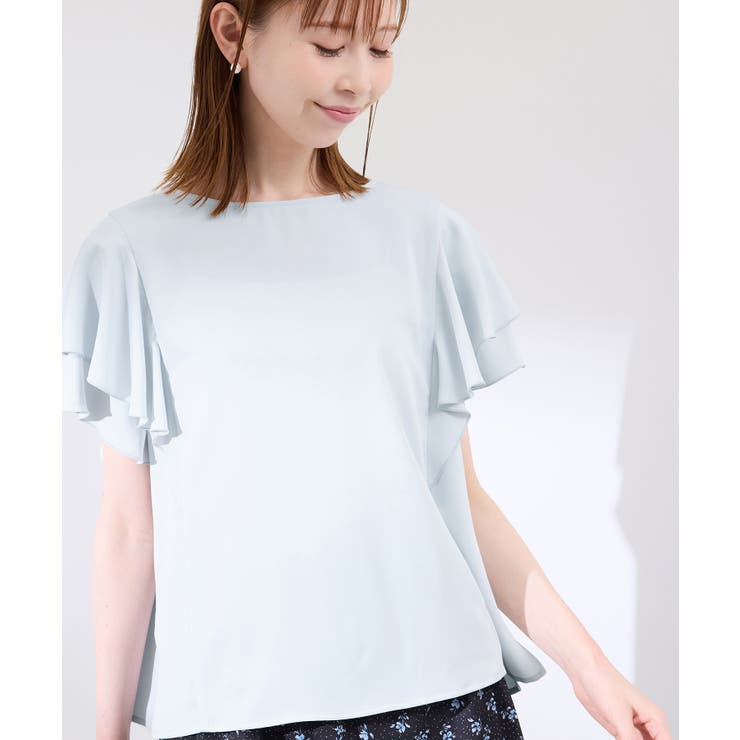 【WEB限定カラー】【UVケア・接触冷感・前後2WAY】フレアスリーブブラウス | ROPE' PICNIC | 詳細画像16 