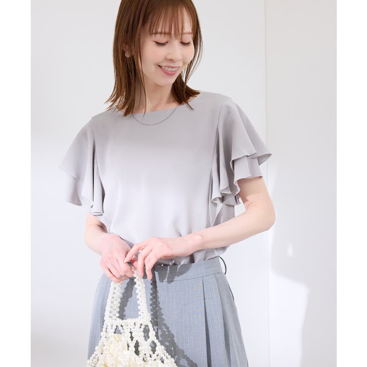 【WEB限定カラー】【UVケア・接触冷感・前後2WAY】フレアスリーブブラウス | ROPE' PICNIC | 詳細画像20 