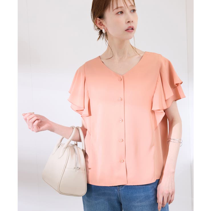 【WEB限定カラー】【UVケア・接触冷感・前後2WAY】フレアスリーブブラウス | ROPE' PICNIC | 詳細画像28 