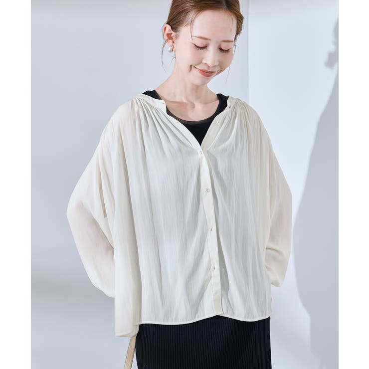 割繊ギャザーブラウス | ROPE' PICNIC | 詳細画像10 