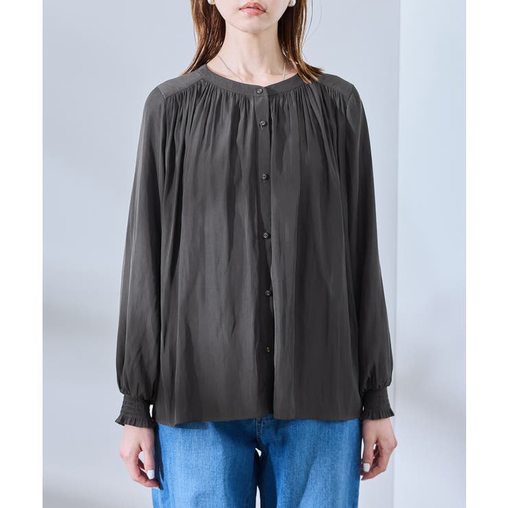 割繊ギャザーブラウス | ROPE' PICNIC | 詳細画像23 