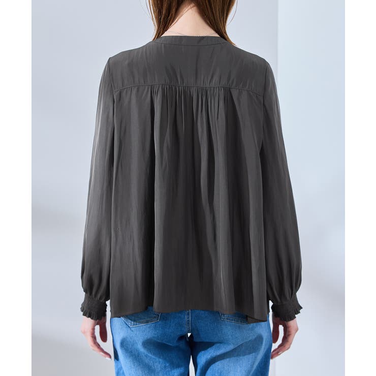 割繊ギャザーブラウス | ROPE' PICNIC | 詳細画像25 