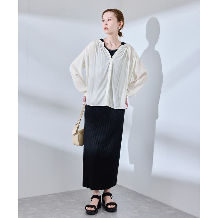 割繊ギャザーブラウス | ROPE' PICNIC | 詳細画像8 