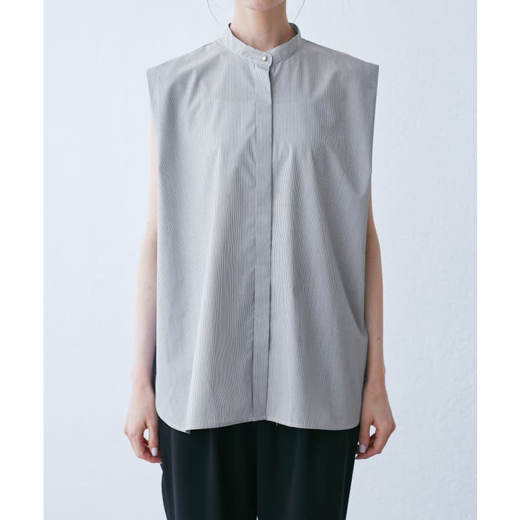 【UVカット・接触冷感・イージーケア】バンドカラーノースリーブシャツ/通勤対応 | ROPE' PICNIC | 詳細画像21 