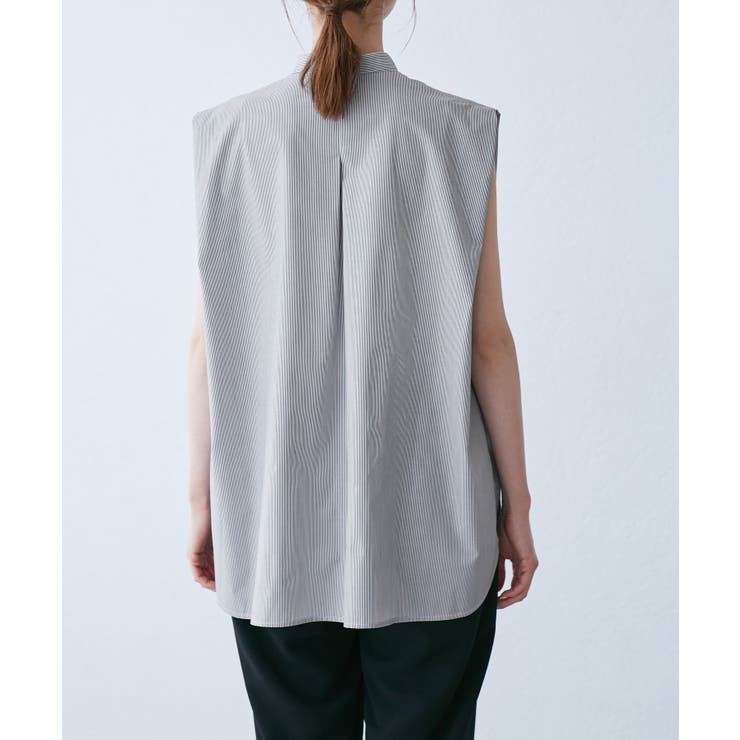 【UVカット・接触冷感・イージーケア】バンドカラーノースリーブシャツ/通勤対応 | ROPE' PICNIC | 詳細画像23 