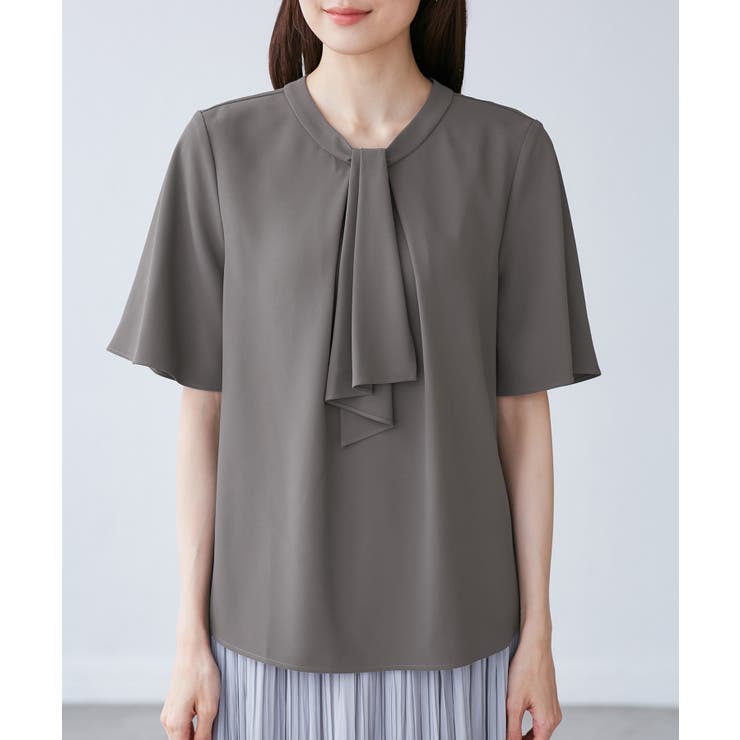 メタルパーツフロントフリルタイブラウス/通勤対応 | ROPE' PICNIC | 詳細画像27 