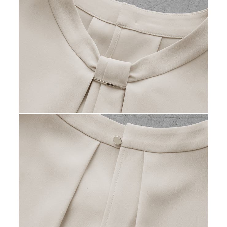 メタルパーツフロントフリルタイブラウス/通勤対応 | ROPE' PICNIC | 詳細画像31 