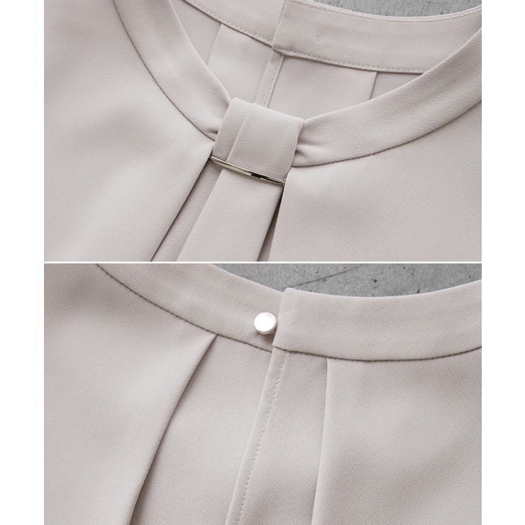 メタルパーツフロントフリルタイブラウス/通勤対応 | ROPE' PICNIC | 詳細画像32 