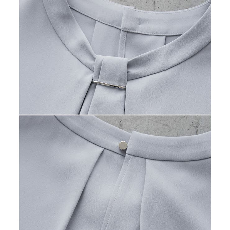 メタルパーツフロントフリルタイブラウス/通勤対応 | ROPE' PICNIC | 詳細画像33 