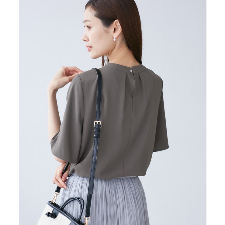 メタルパーツフロントフリルタイブラウス/通勤対応 | ROPE' PICNIC | 詳細画像6 