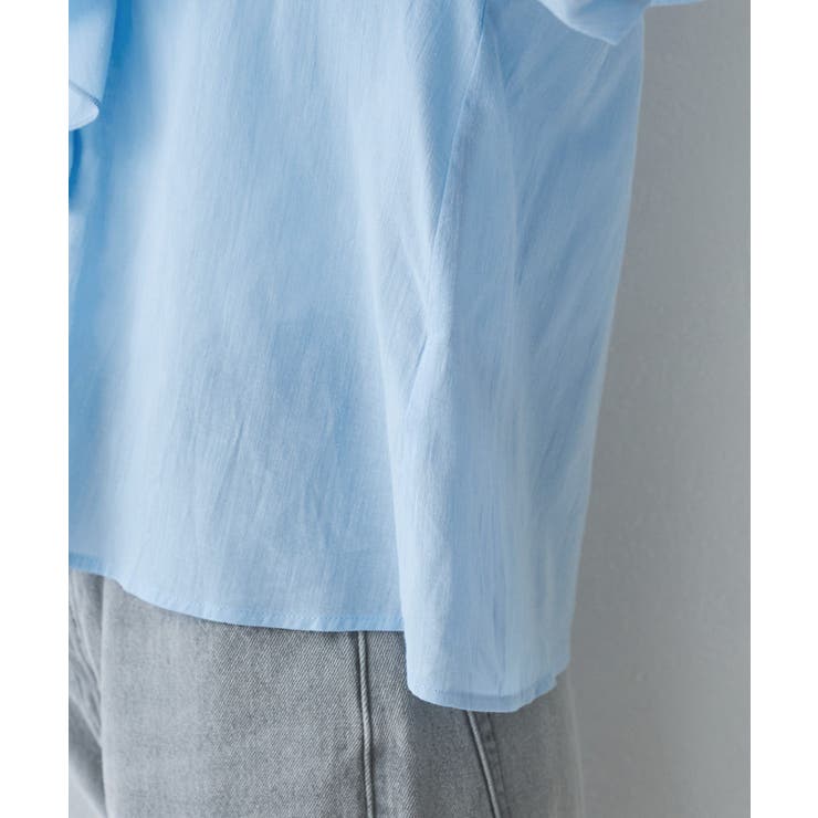 【接触冷感・通気性】お着軽シャツシリーズ/綿ボイルフリルブラウス | ROPE' PICNIC | 詳細画像40 